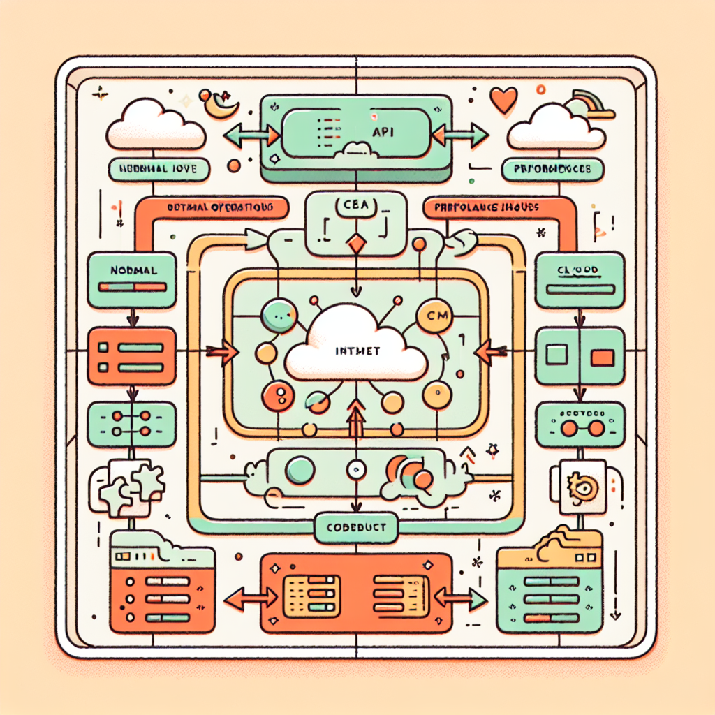 Diagram van intermitterende API-prestaties in cloudomgevingen Intermitterende API-prestaties in de cloud